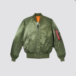 Alpha Industries MA-1 Bomber Flight Jacket - Sage MENS SMALL